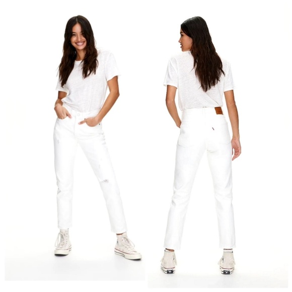 Levi's Denim - Levi's White 501 S Skinny Jeans Classic Style W26 L28!!!